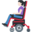 woman in motorized wheelchair, light skin tone